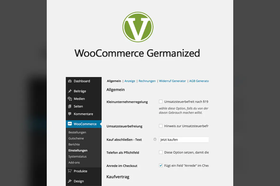 WooCommerce Germanized Pro by Vendidero