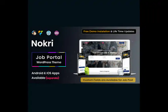 Nokri – Job Board WordPress Theme | Last Version 1.5.8