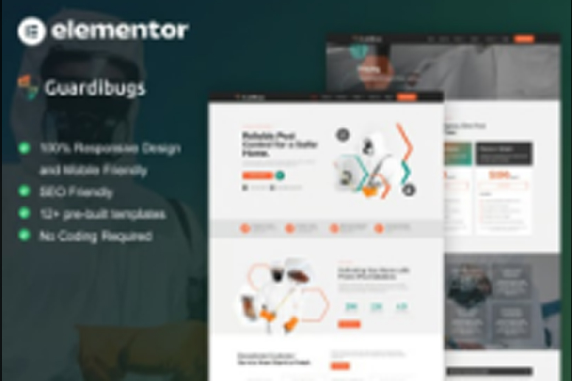Guardibugs – Pest Control Service Elementor Pro Template Kit July 11, 2025