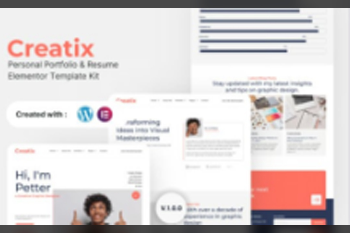 Creatix – Personal Portfolio and Resume Elementor Template Kit July 30, 2025