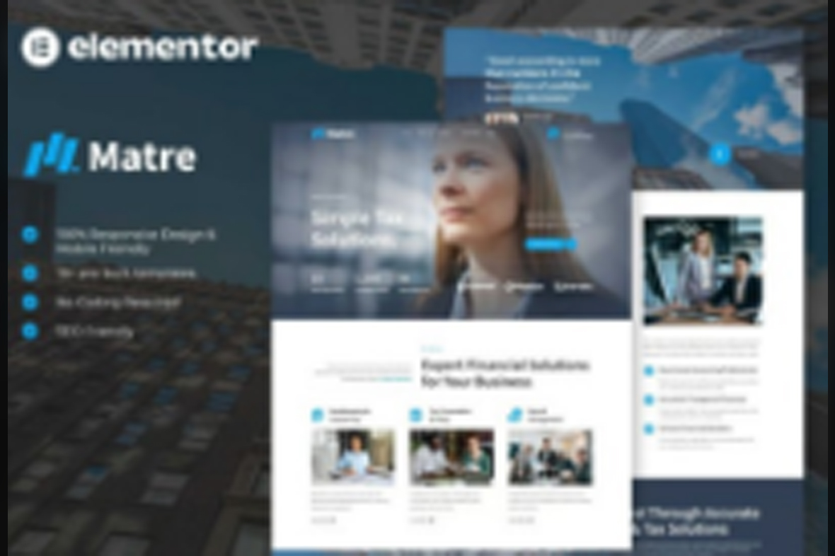 Matre – Accounting and Tax Services Elementor Template Kit November 4, 2025