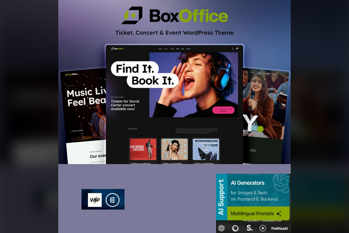 BoxOffice – Ticket, Concert & Event WordPress Theme v1.6.0