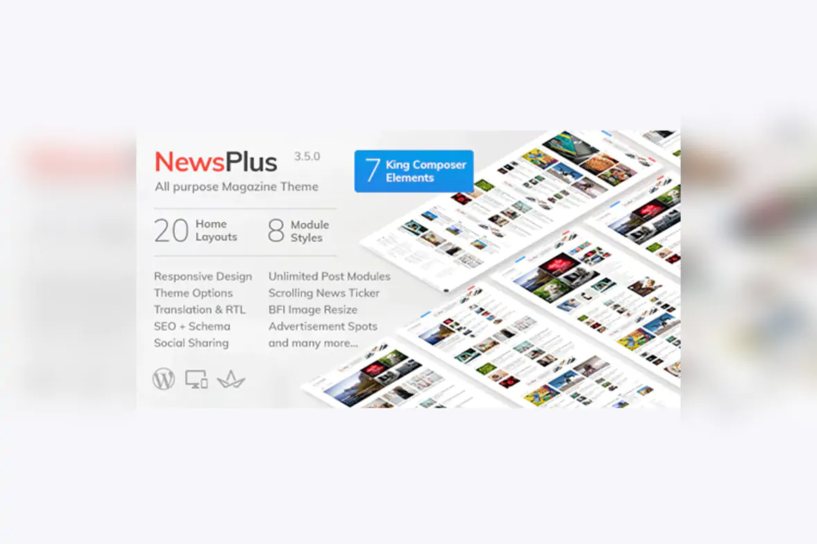 NewsPlus – News and Magazine WordPress theme