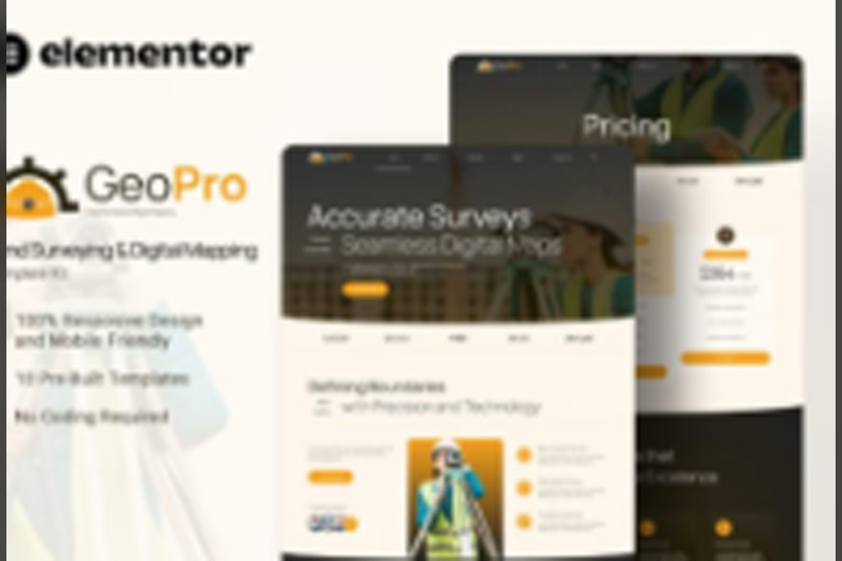 Geopro – Land Surveying and Digital Mapping Elementor Template Kit May 26, 2025
