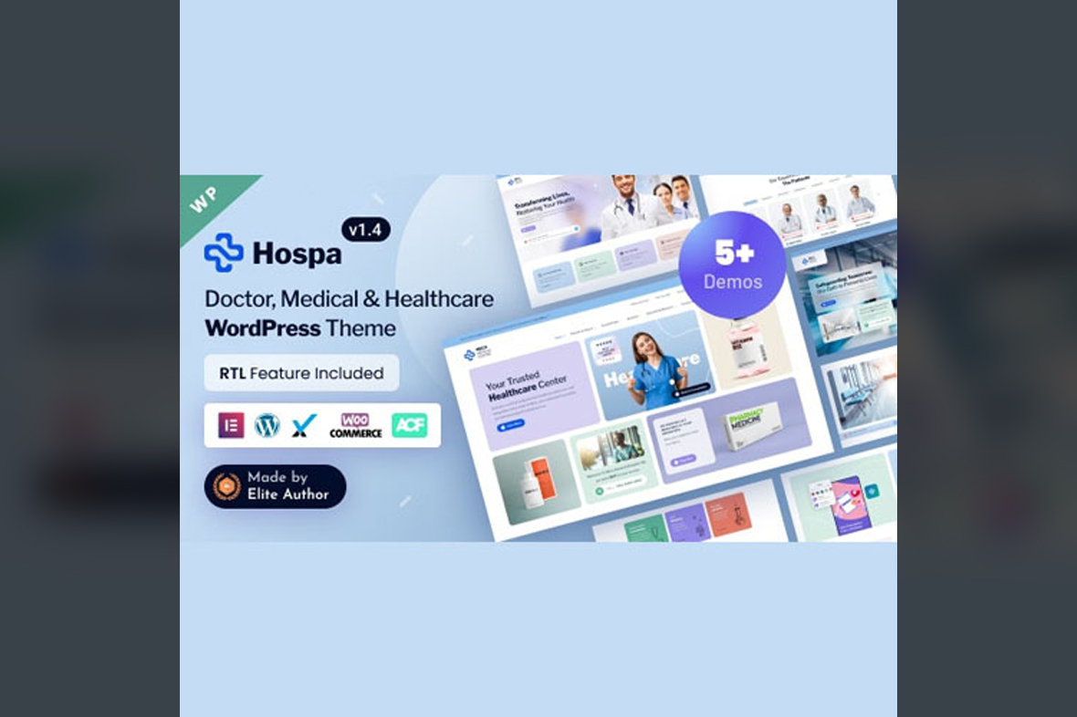 Hospa – Medical Clinic & Hospital Elementor WordPress Theme v1.8