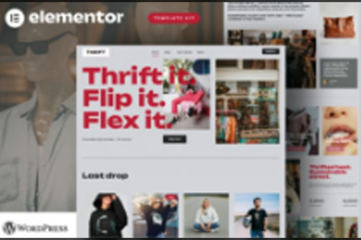 Thrift – Vintage and Second Hand Shop Elementor Pro Template Kit November 17, 2025