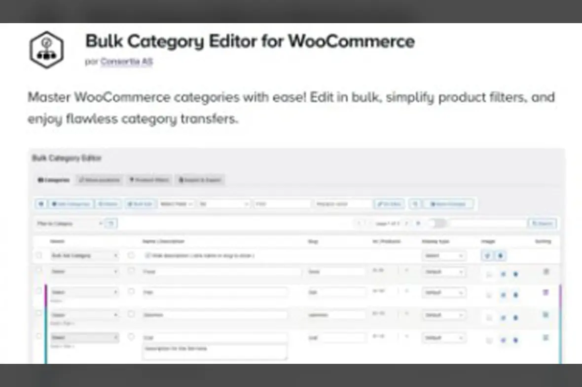 Bulk Category Editor for WooCommerce v2.5.1