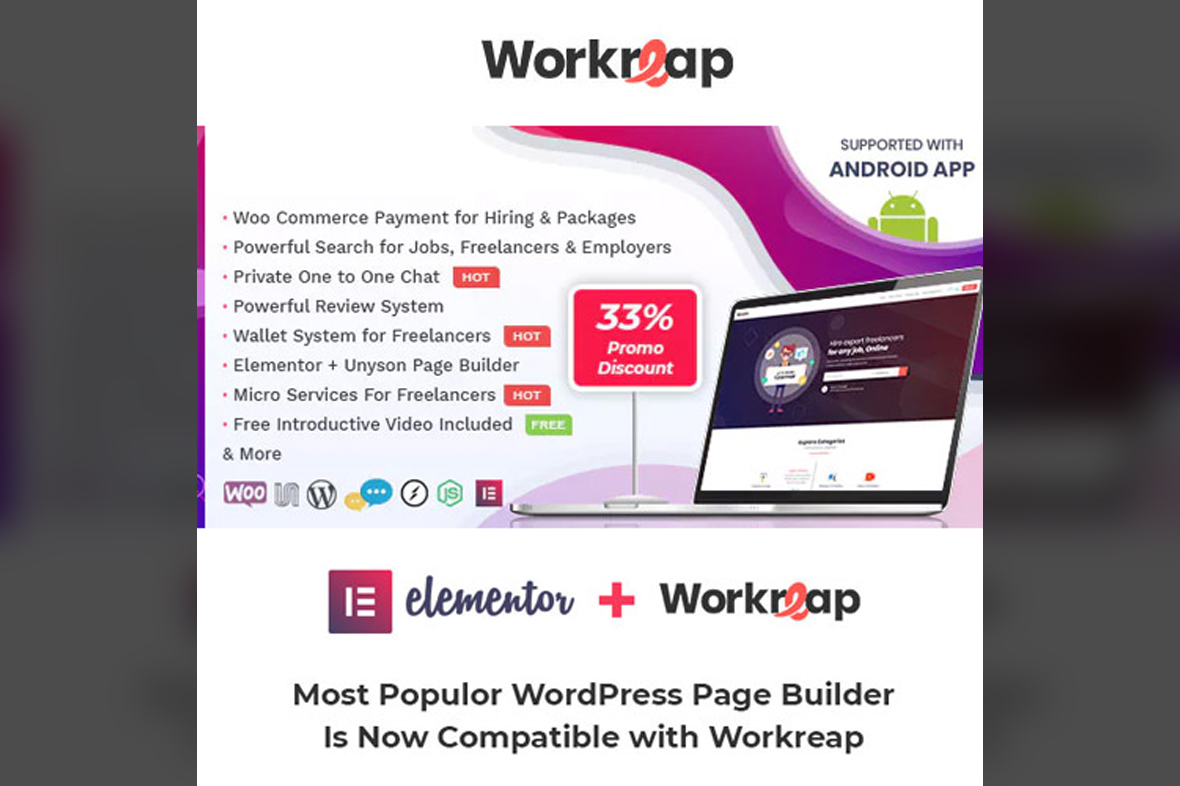 Workreap – Freelance Marketplace WordPress Theme v3.3.2