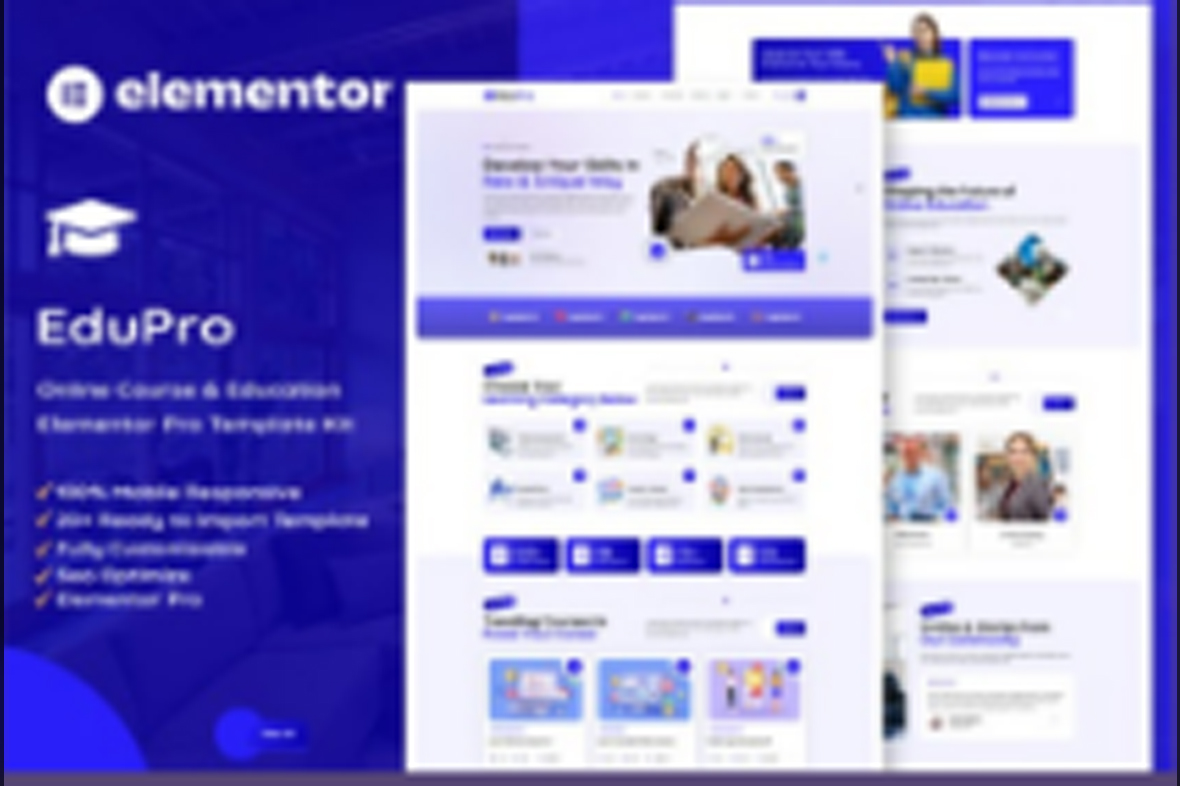 Edupro – Online Course and Education Elementor Pro Template Kit November 4, 2025