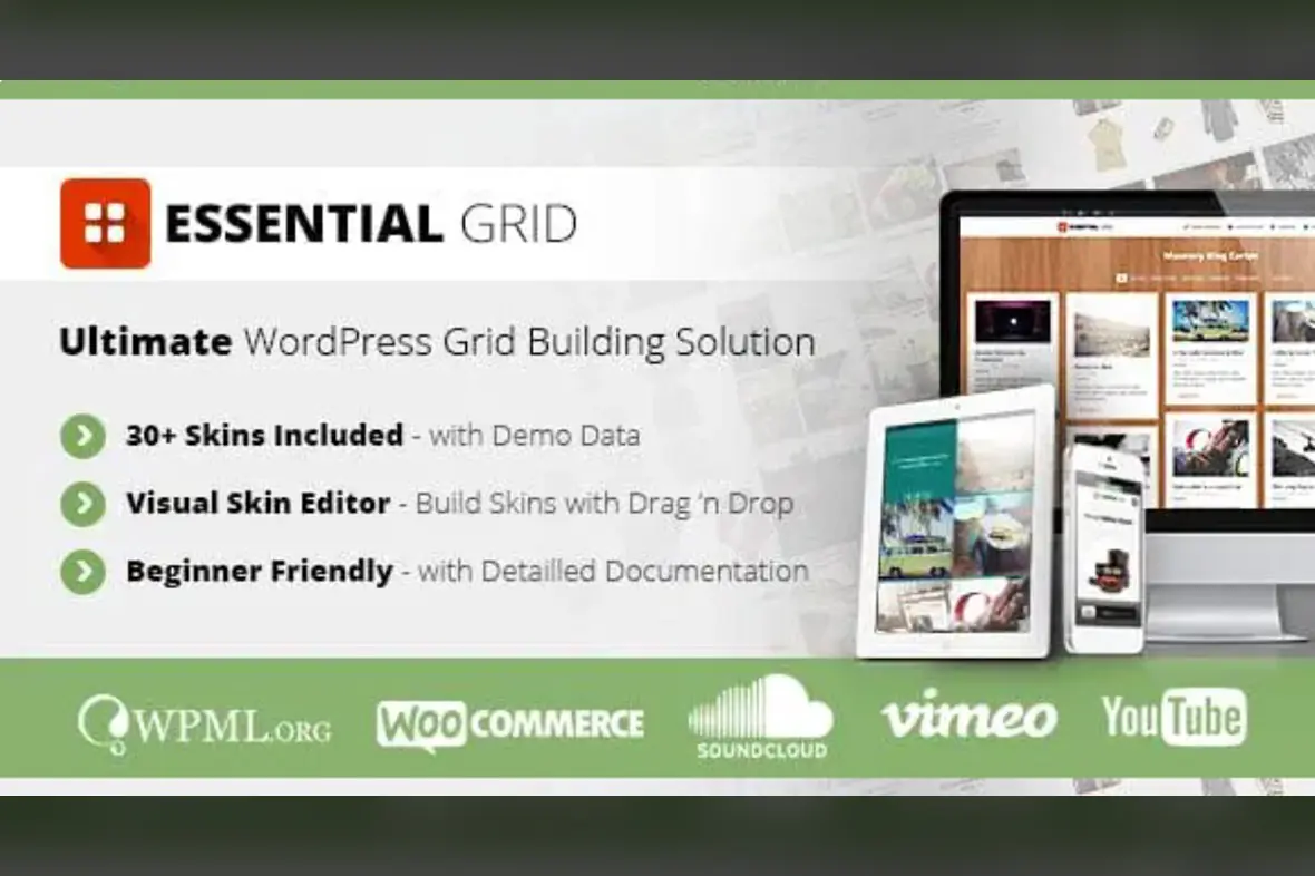 Essential Grid Gallery WordPress Plugin v3.1.8