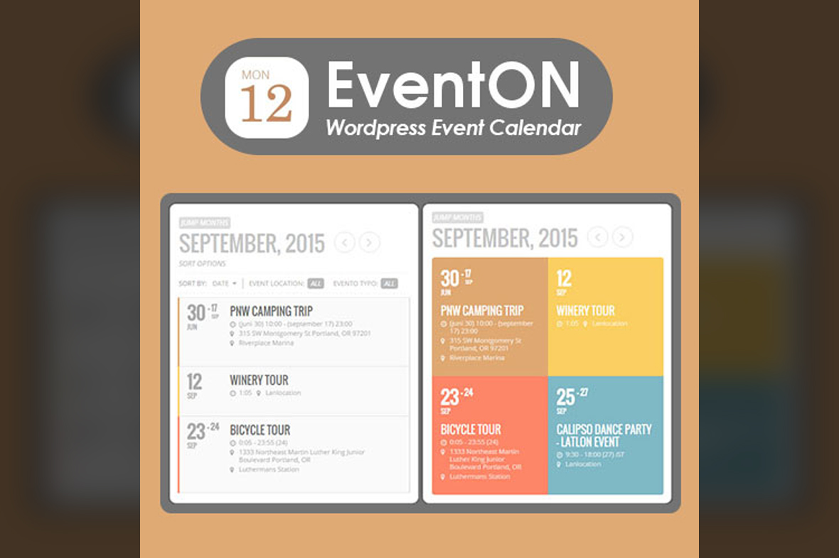 EventOn – WordPress Event Calendar Plugin v4.9.9