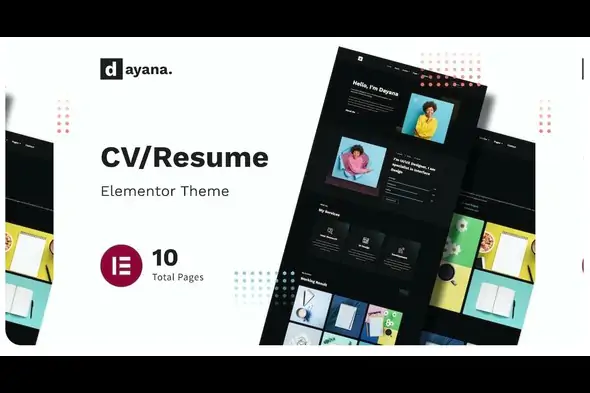 Dayana – Resume Elementor Template Kit