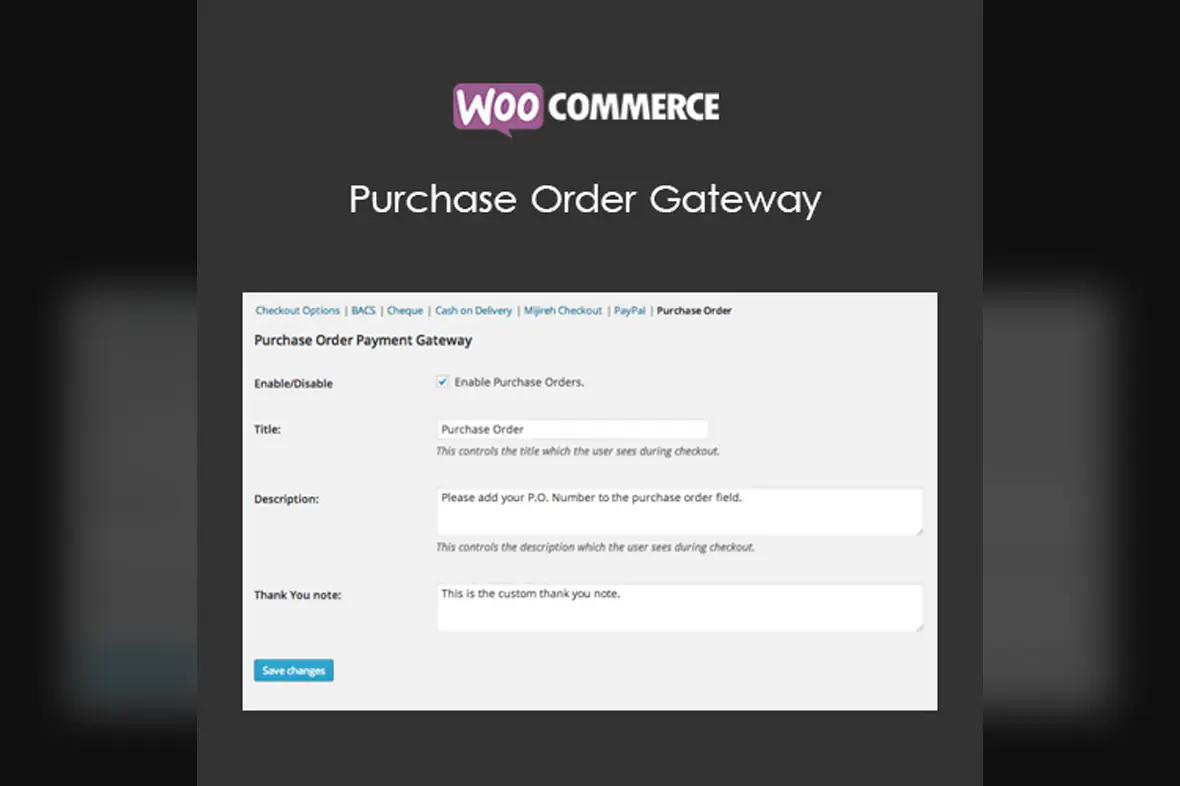 WooCommerce Purchase Order Gateway v1.5.2