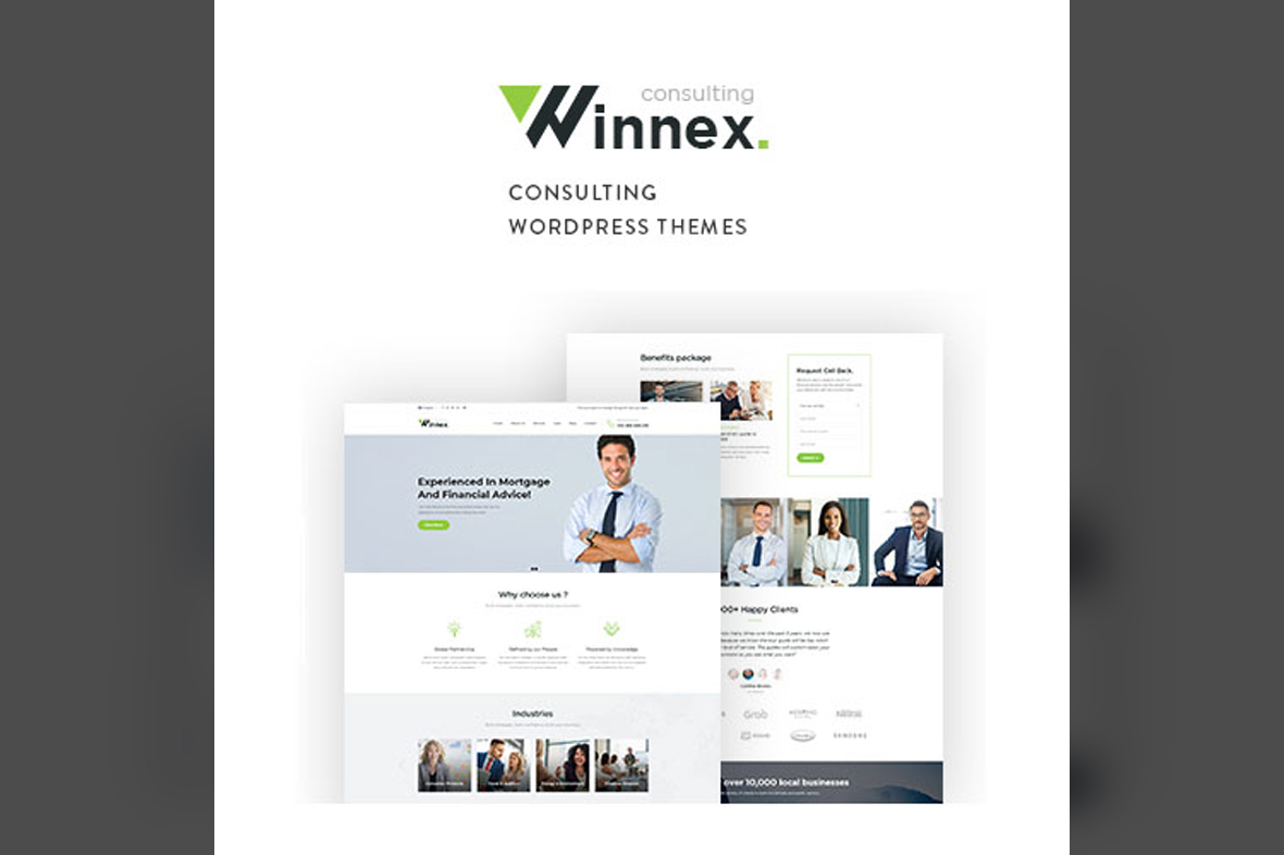 Winnex – Business Consulting WordPress Themes v1.3.6