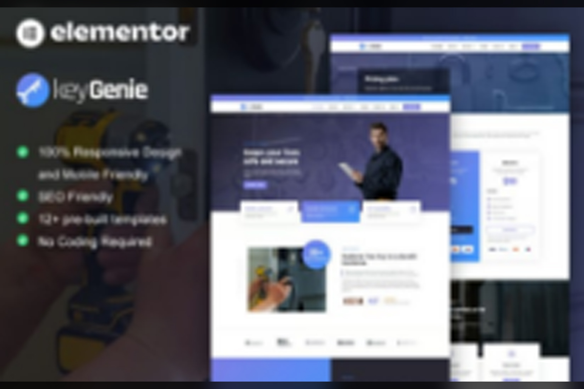 KeyGenie – Locksmith and Key Maker Service Elementor Template Kit September 10, 2025