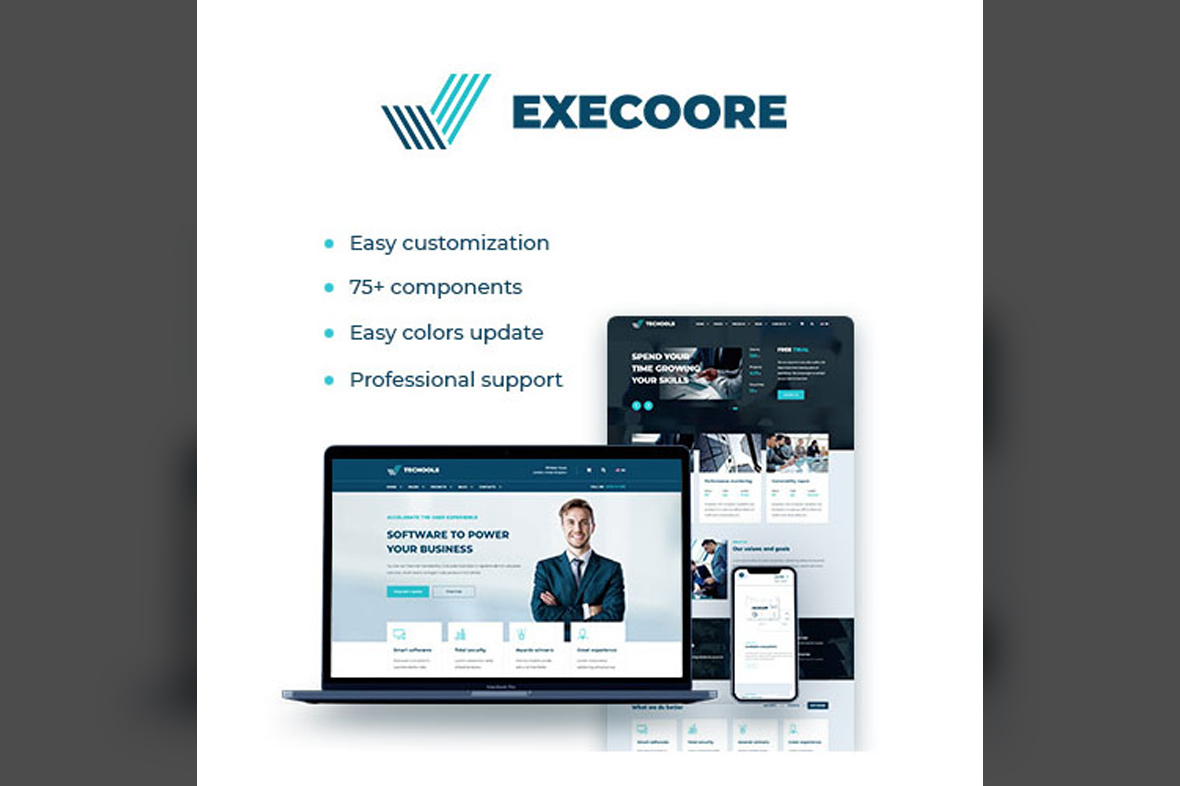 Execoore – Technology And Fintech Theme v1.4.8