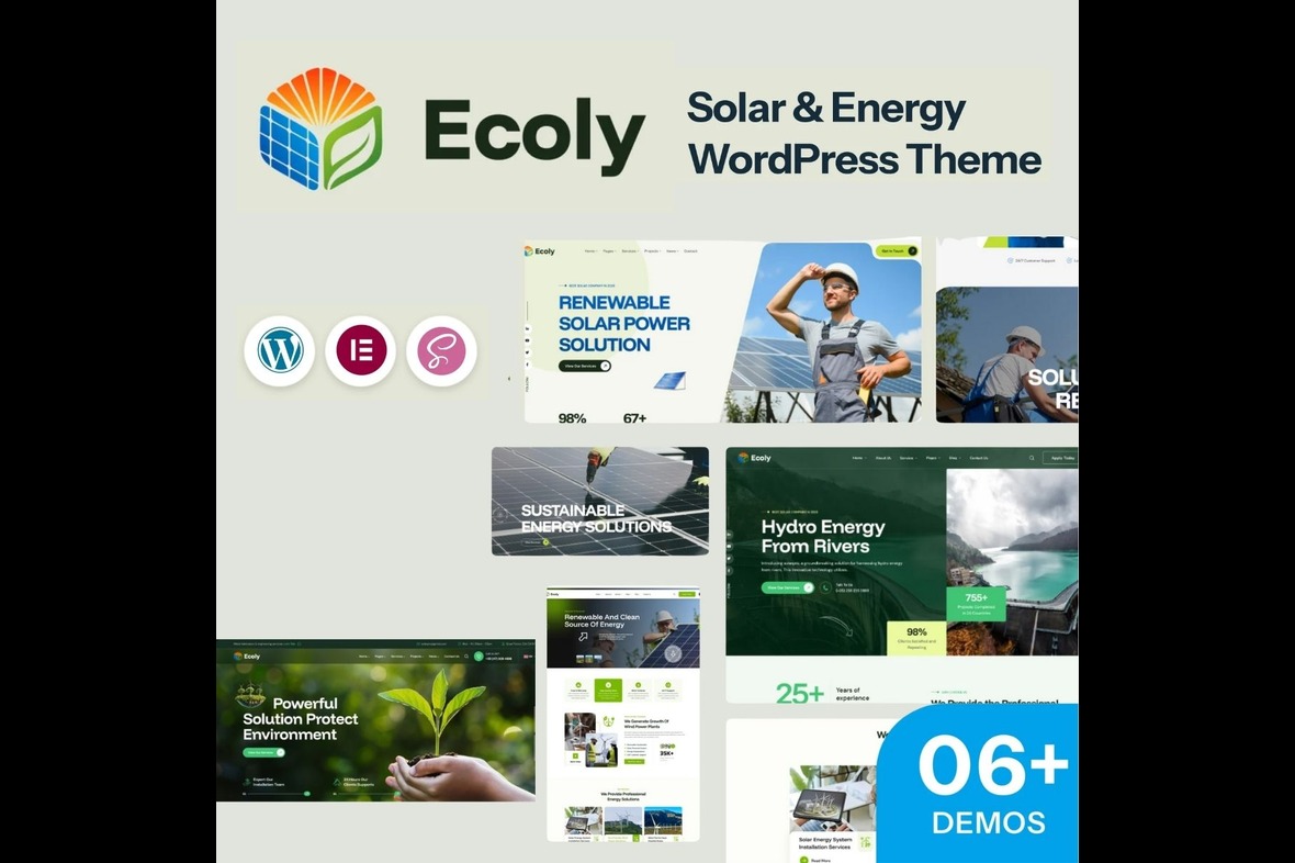 Ecoly – Solar Ecology & Environment WordPress Theme v1.0.0
