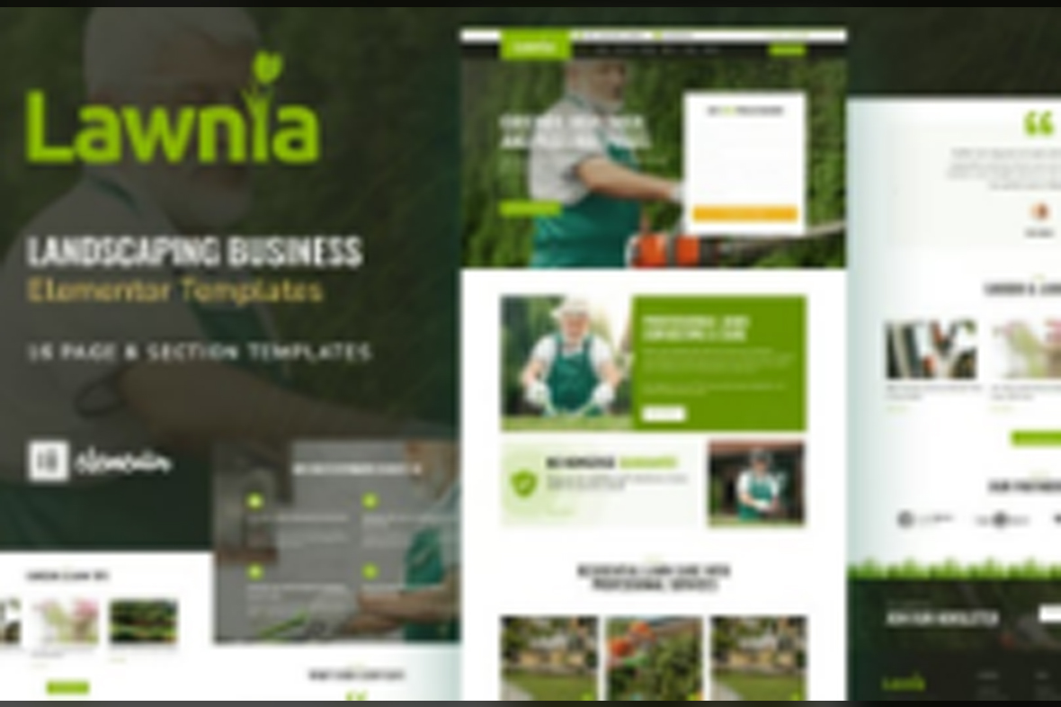 Lawnia – Gardener and Landscaping Business Elementor Template Kit October 8, 2025