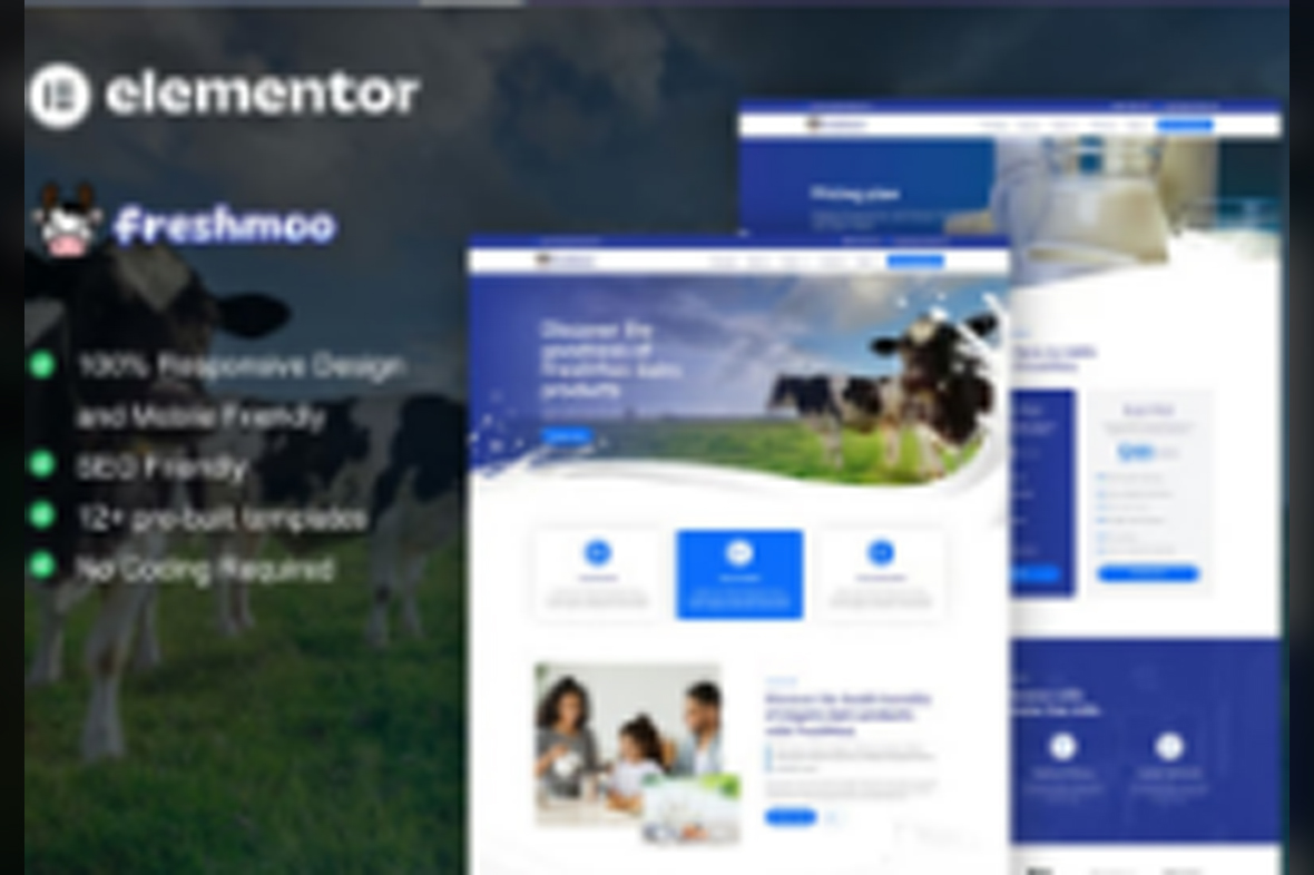 FreshMoo – Dairy Farm Elementor Pro Template Kit August 20, 2025