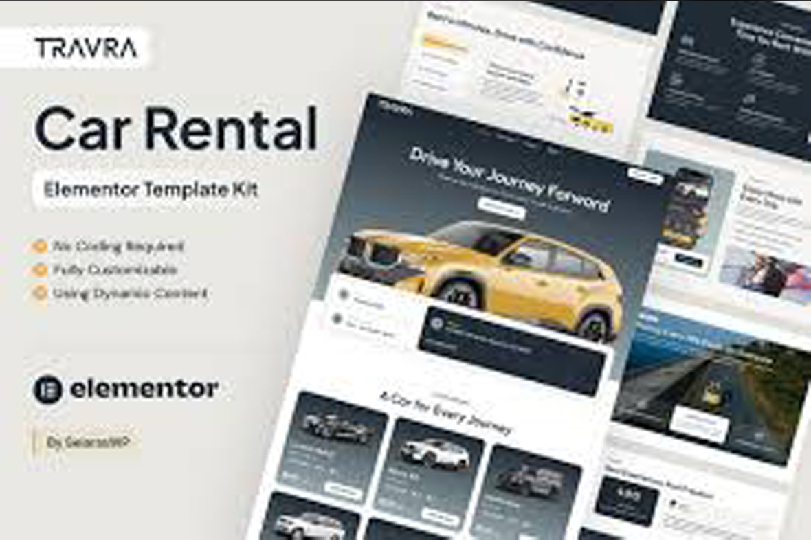 Travra – Car Rental Elementor Pro Template Kit November 22, 2025