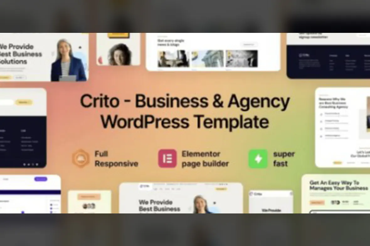 Crito – Business and Agency WordPress Theme v1.1.0