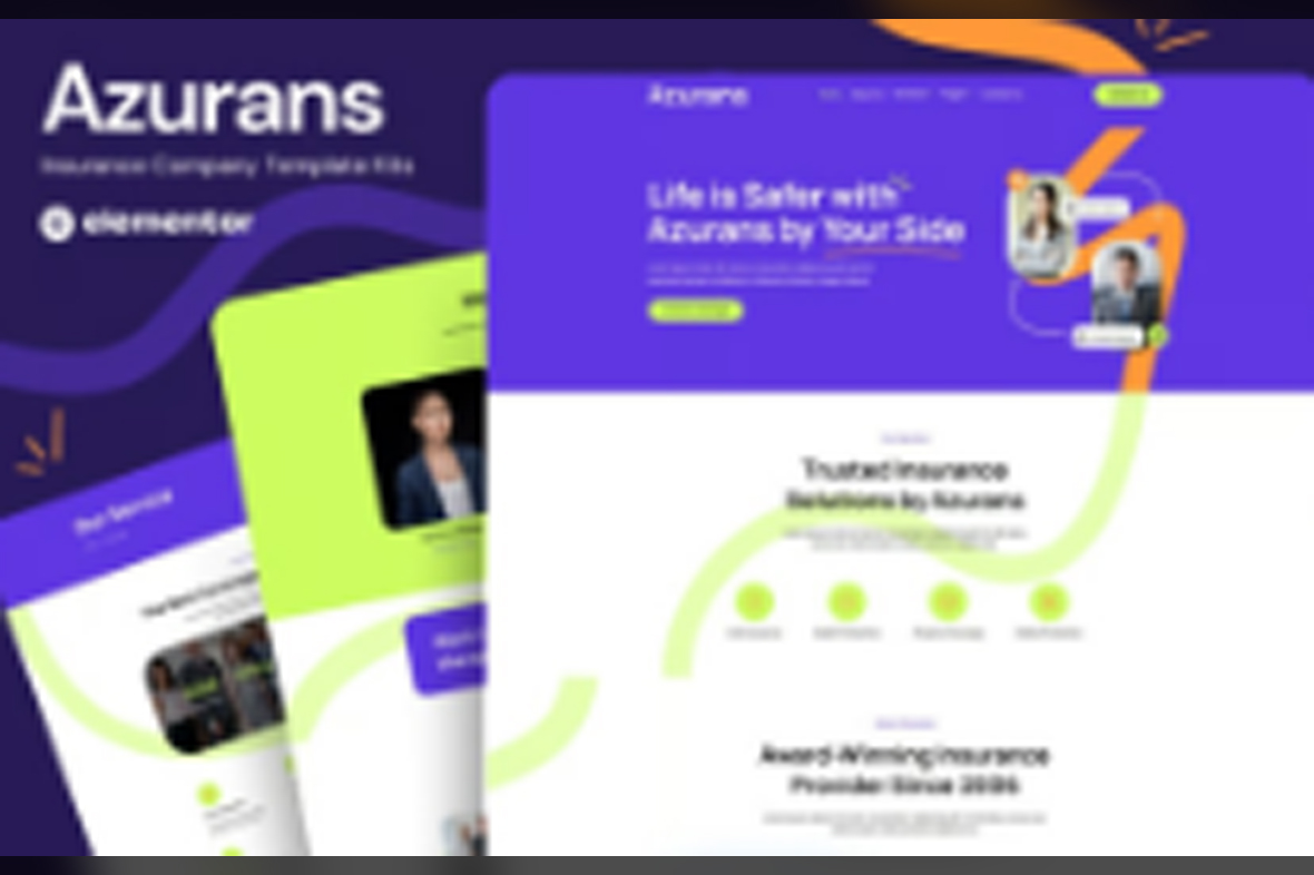 Azurans – Insurance Company Elementor Template Kit June 25, 2025