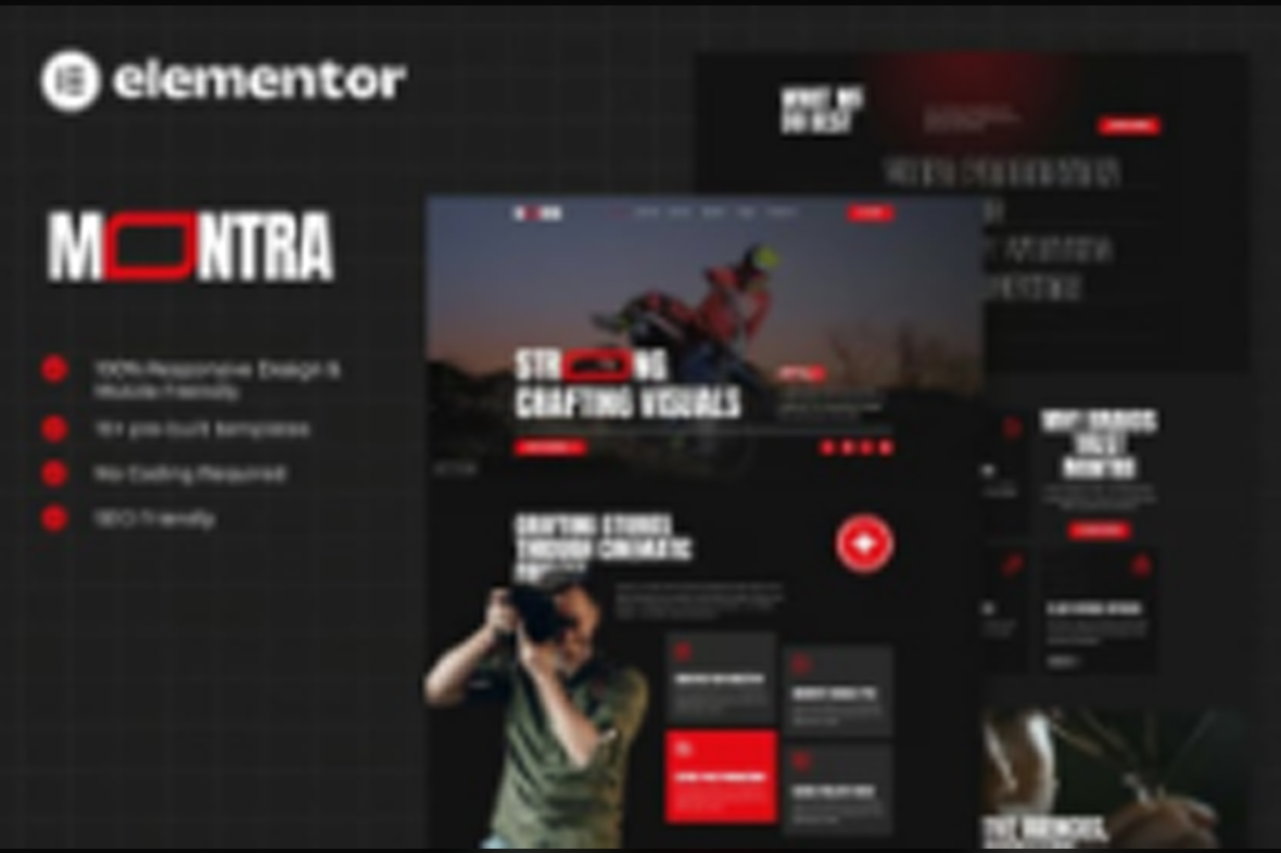 Montra – Film and Video Production Elementor Template Kits July 29, 2025