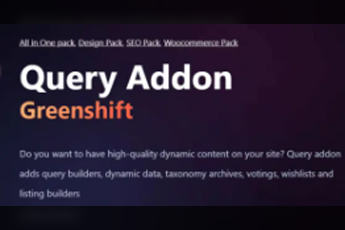 Greenshift Query and Meta v5.5.1