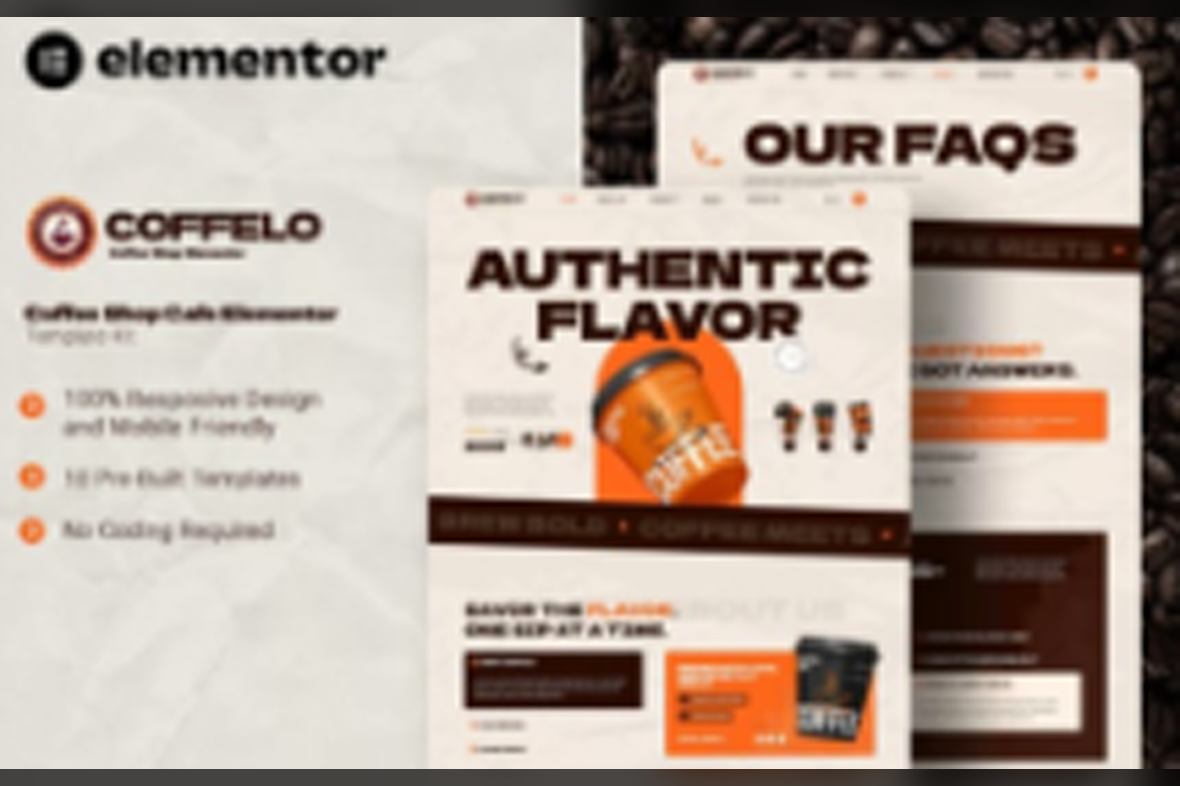 Coffelo – Coffee Shop Cafe Elementor Template Kit July 28, 2025