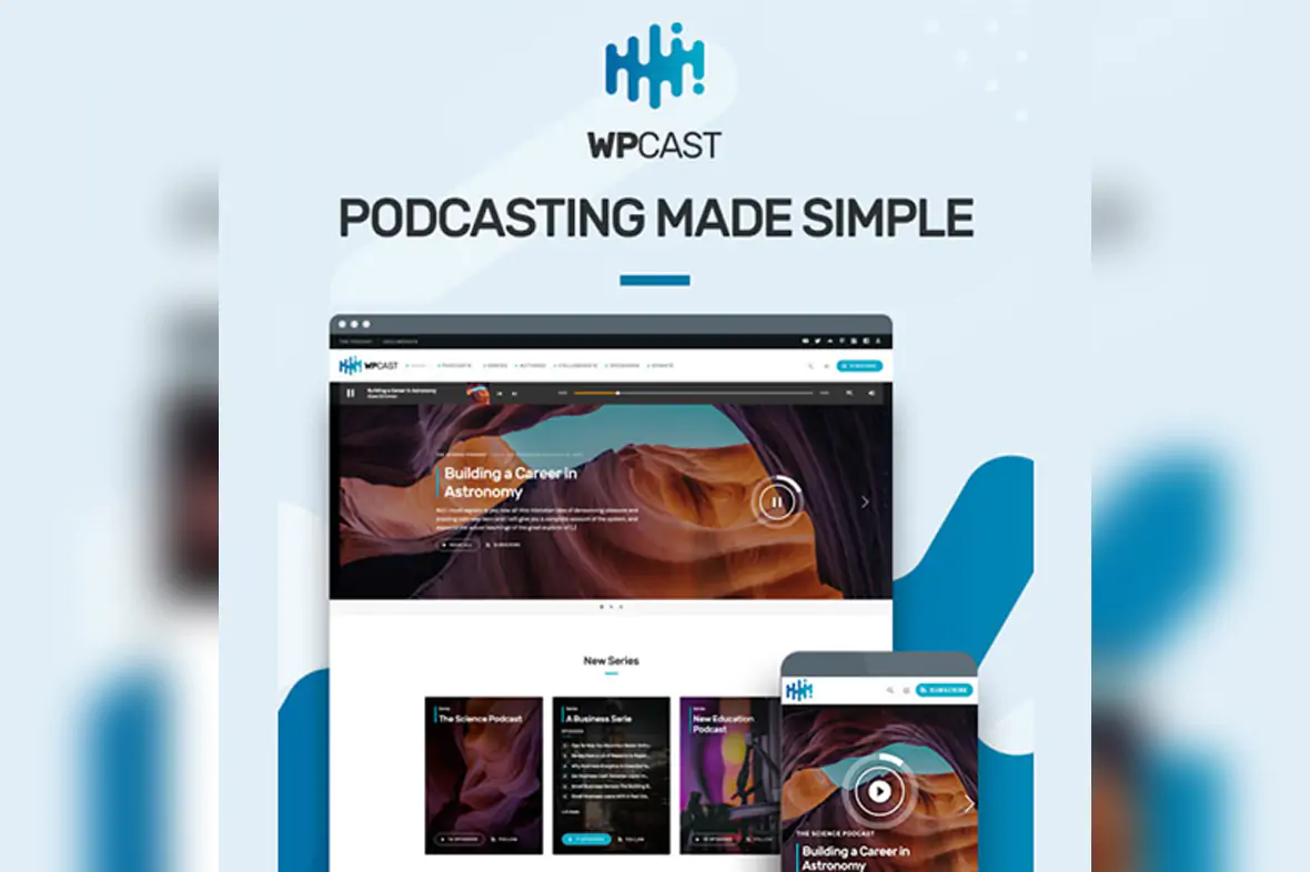 Wpcast – Audio Podcast WordPress Theme